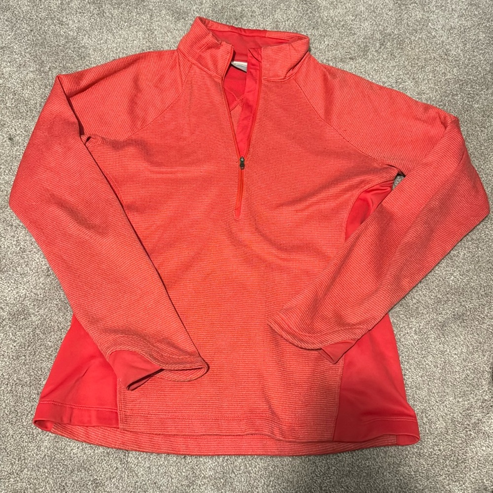 Pink Columbia quarter zip sweatshirt